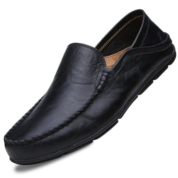 Go Tour Men\'s Premium Genuine Leather Casual Slip on Loafers Breathable Size 7 M main image 6